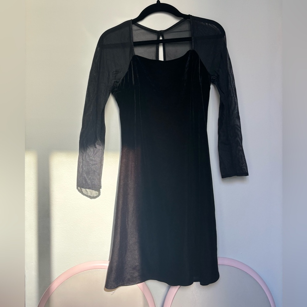 Vintage Velvet Mini Dress